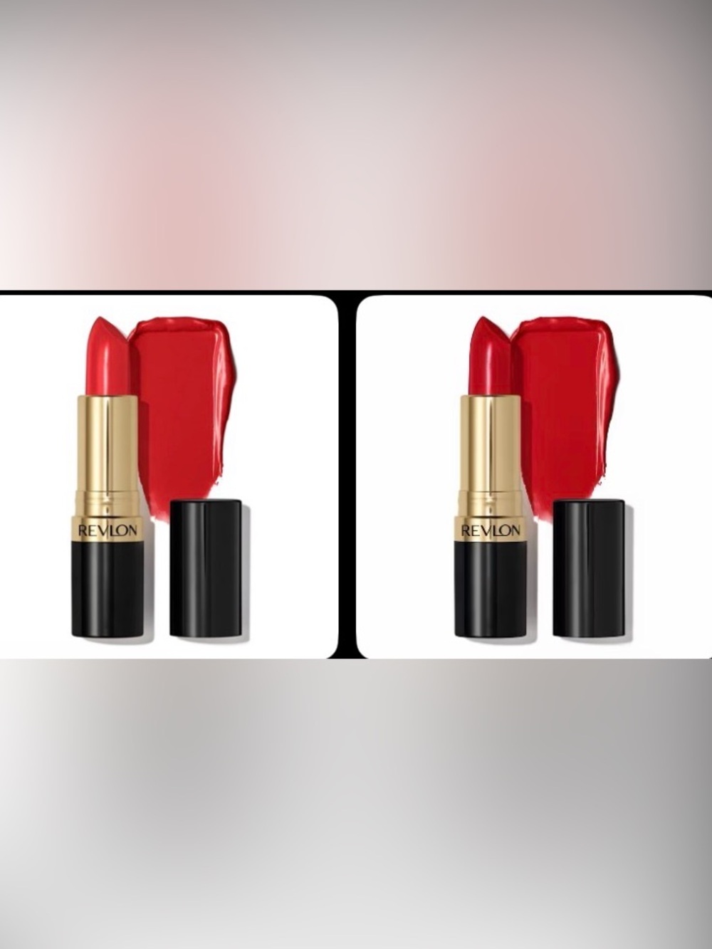 LOT of 2 New SEALED Revlon Super Lustrous Crème Lipsticks in 2 shades bright red